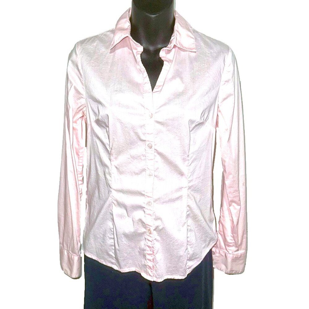 H&M Light Pink Button Down Blouse Size 6